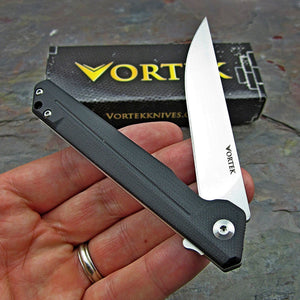 MERLIN - 8Cr13MoV Blade, Black G10 Handles