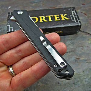 MERLIN - 8Cr13MoV Blade, Black G10 Handles