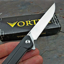 Load image into Gallery viewer, MERLIN - 8Cr13MoV Blade, Black G10 Handles