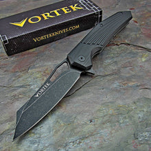 Load image into Gallery viewer, HAWKEYE - Black G10 Handles, 8Cr13MoV Sheepsfoot Blade