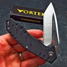 Load image into Gallery viewer, FATHEAD: 8Cr13MoV Tanto Blade, Black G10 Handles