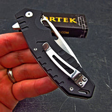 Load image into Gallery viewer, FATHEAD - 8Cr13MoV Tanto Blade, Black G10 Handles