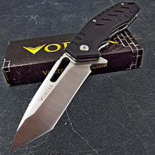 Load image into Gallery viewer, FATHEAD: 8Cr13MoV Tanto Blade, Black G10 Handles