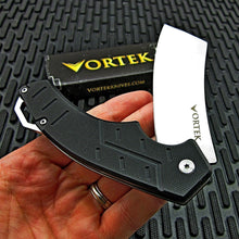 Load image into Gallery viewer, BRUTE: Large 8Cr13MoV Cleaver Blade, Black G10 Handles