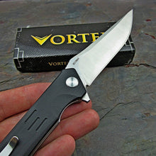 Load image into Gallery viewer, FULLTILT: 4&quot; Long 8Cr13MoV Blade, Black G10 Handles