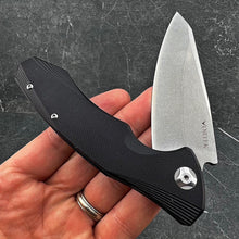 Load image into Gallery viewer, BRIGADE: Large D2 Blade, Black G10 Handles, Tactical EDC Knife