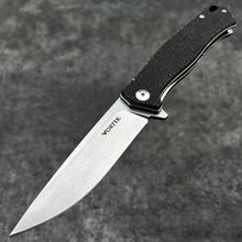 Load image into Gallery viewer, NOMAD:  Black Micarta Handles, D2 Stainless Steel Blade