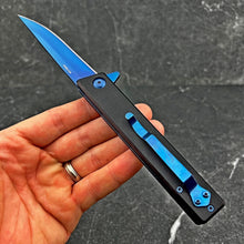 Load image into Gallery viewer, VANGUARD: 9&quot; Overall, 5&quot; G10 Handle, 4&quot; Long Blue 8Cr13MoV Blade