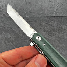Load image into Gallery viewer, APACHE:  Green G10 Handles, 8Cr13MoV Tanto Blade
