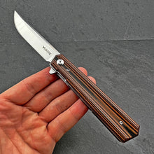 Load image into Gallery viewer, APACHE: Brown G10 Handles, 8Cr13MoV Blade