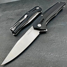 Load image into Gallery viewer, SCURRY:  D2 Tool Steel Blade, Black G10 Handles