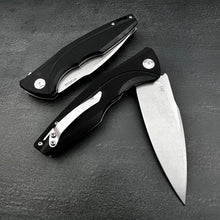 Load image into Gallery viewer, PALADIN: Large Black G10 Handles, D2 Tool Steel Blade, Beast of a Knife!