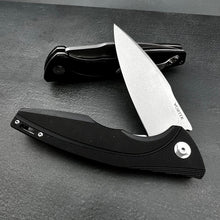 Load image into Gallery viewer, PALADIN: Large Black G10 Handles, D2 Tool Steel Blade, Beast of a Knife!