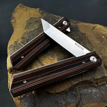 Load image into Gallery viewer, APACHE: Brown G10 Handles, 8Cr13MoV Tanto Blade