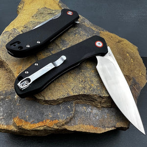 FOXTROT: Black G10 Handles, D2 Steel Blade