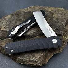 Load image into Gallery viewer, KYOTO:  D2 Cleaver Blade, Black G10 Handles