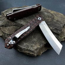 Load image into Gallery viewer, KYOTO:  Brown G10 Handles, D2 Cleaver Blade