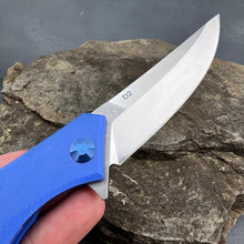 Load image into Gallery viewer, SCIMITAR: Blue G10 Handles, D2 Blade