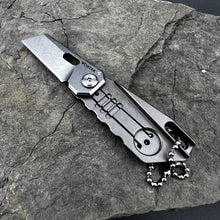 Load image into Gallery viewer, MUSCA: Small Keychain Pocket Knife, D2 Sheepsfoot Blade