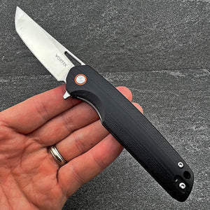 SNAPDRAGON:  Lightweight Black G10 Handles, D2 Stainless Steel Blade