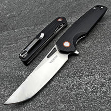 Load image into Gallery viewer, SNAPDRAGON:  Lightweight Black G10 Handles, D2 Stainless Steel Blade