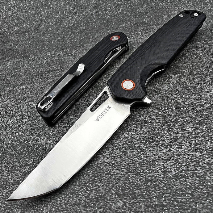 SNAPDRAGON:  Lightweight Black G10 Handles, D2 Stainless Steel Blade