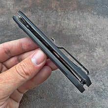 Load image into Gallery viewer, TANGO: Black G10 Handles, 8Cr13MoV Tanto Blade, Ball Bearing Pivot System Folding Pocket Knife