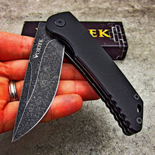 Load image into Gallery viewer, OUTLANDER: Black G10 Handles, Large Black Stonewashed Drop Point 8Cr13MoV Blade